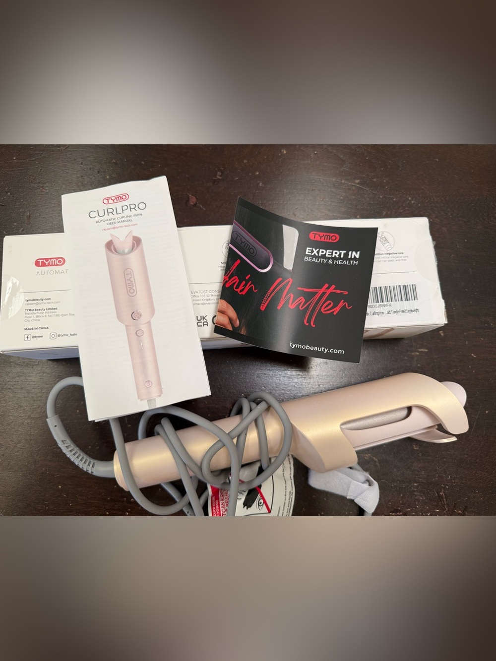 Tymo CurlPro Automatic Hair Curler in Rose Gold - Easy Salon Curls
